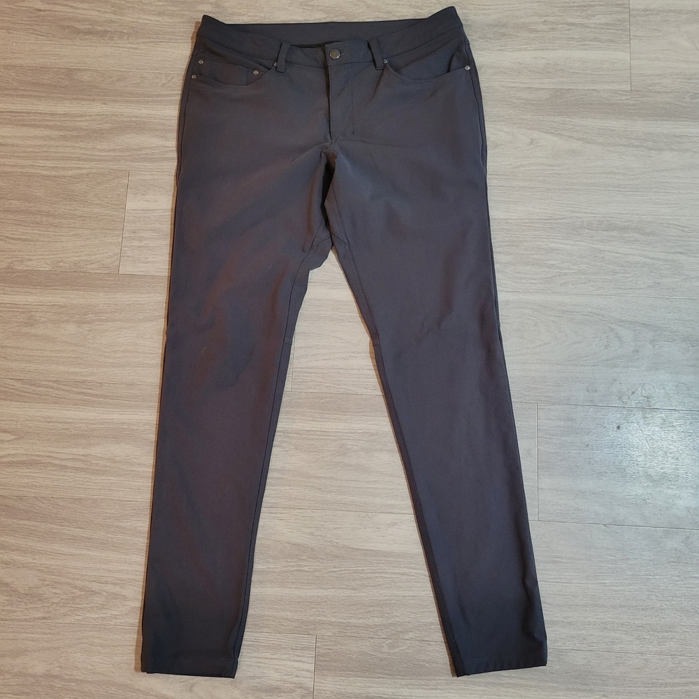 Lululemon ABC Pant Slim 34x32 Dark Grey Warpstreme 5 Pocket Trousers